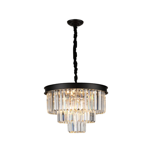 Luxware Chameleon Black Clear krystallysekrone 50 cm - luxware-dk.myshopify.com