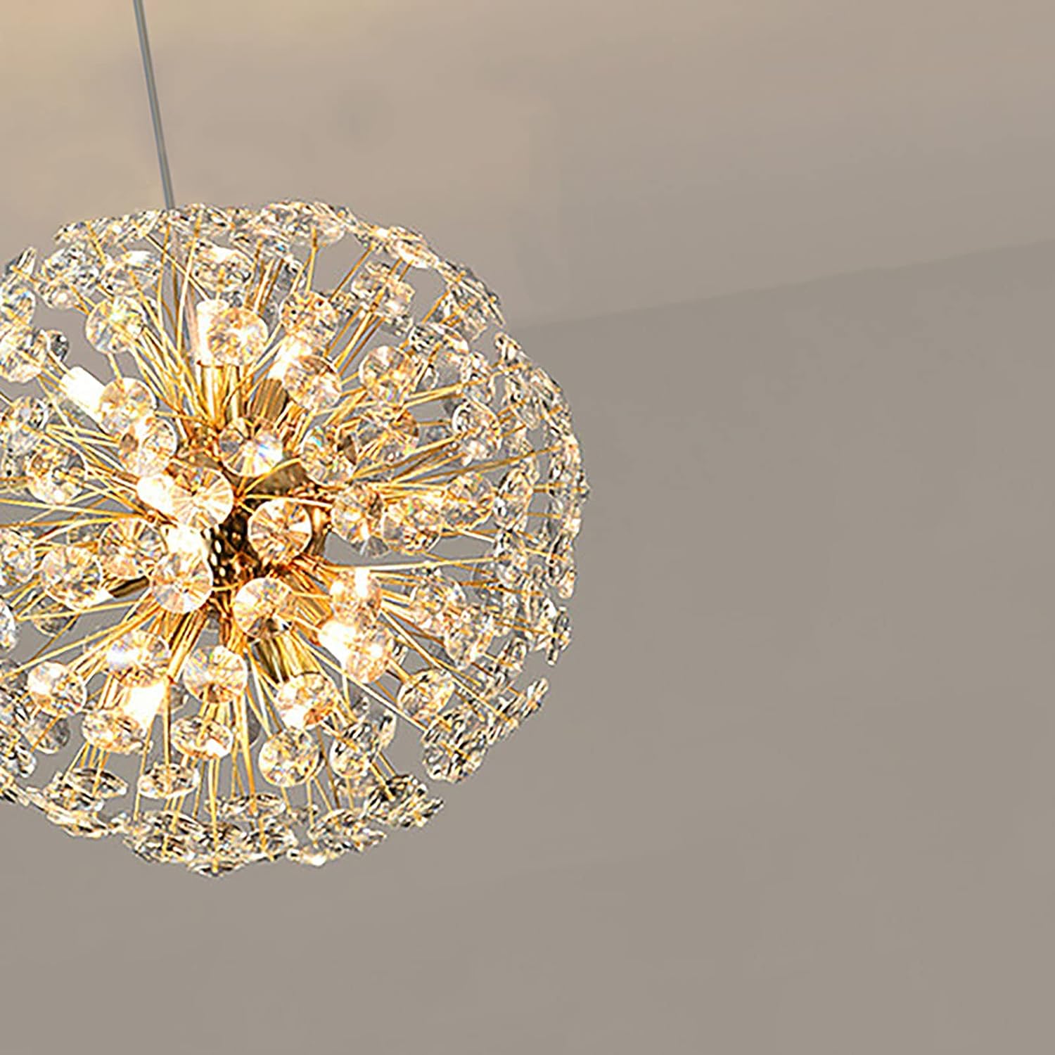 Luxware Sunflower Gold Krystallysekrone Ø60 cm - luxware-dk.myshopify.com
