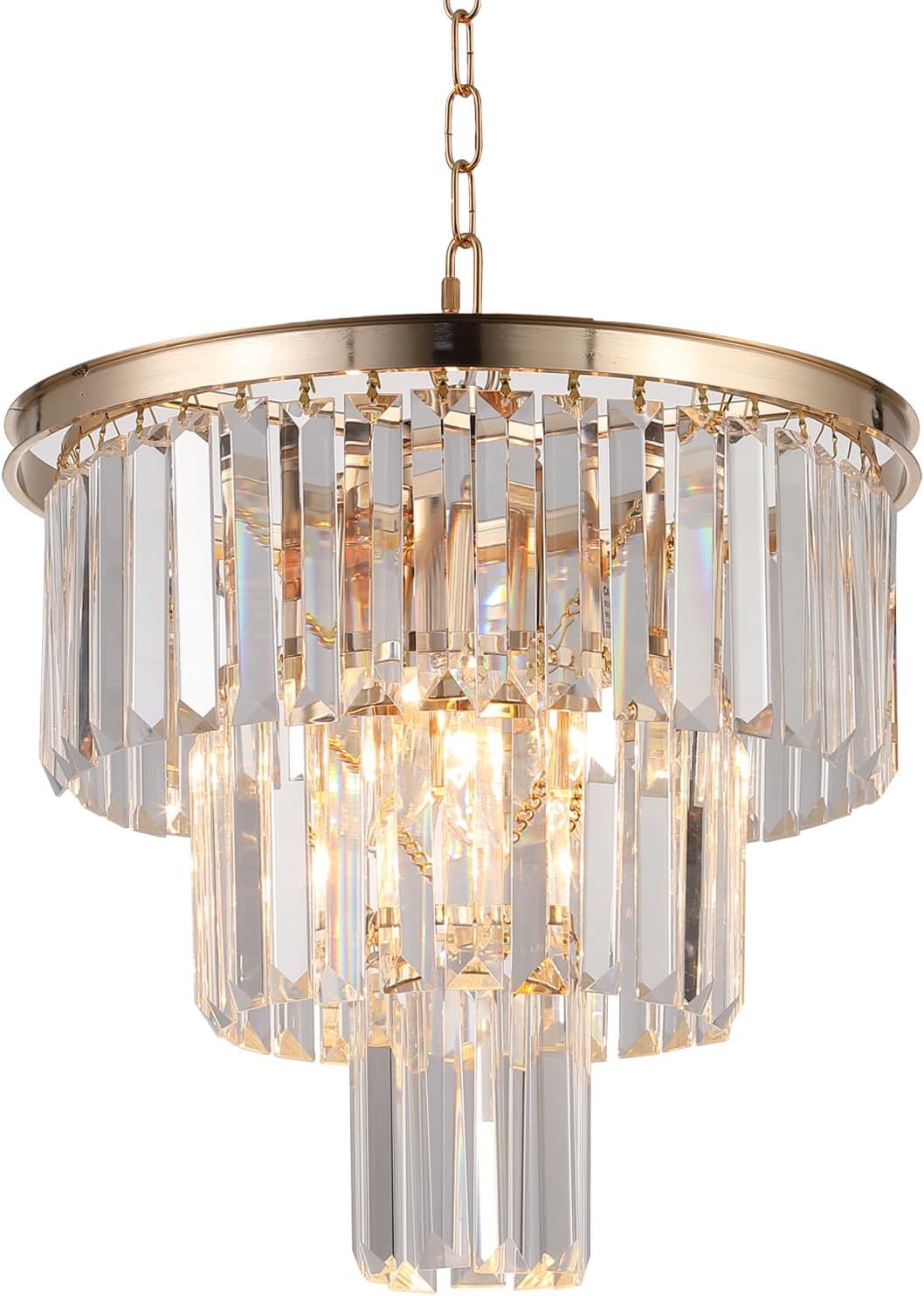 Luxware Chameleon Gold Clear krystallysekrone 30 cm - luxware-dk.myshopify.com