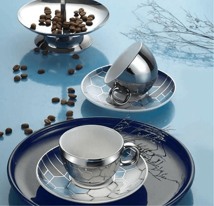 Espressokopper 90 ML. Kaffekopper Zeugma 4 dele til 2 personer - Luxware DK