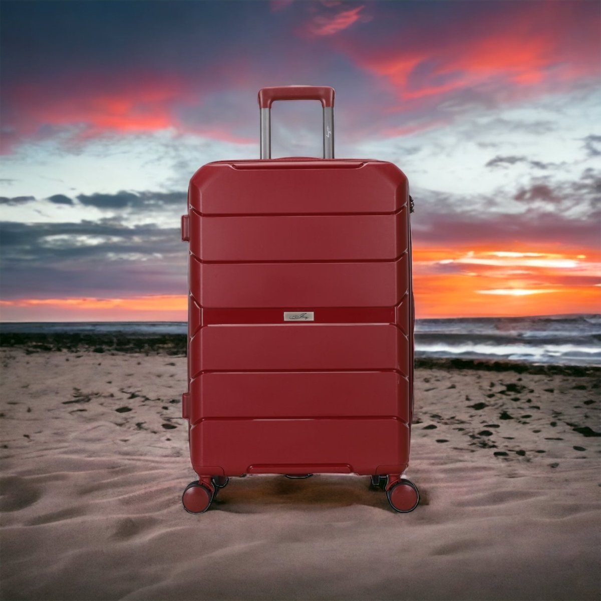 Kabinekuffert. S. 54x35x20 cm i Bordeauxrød - Luxware DK