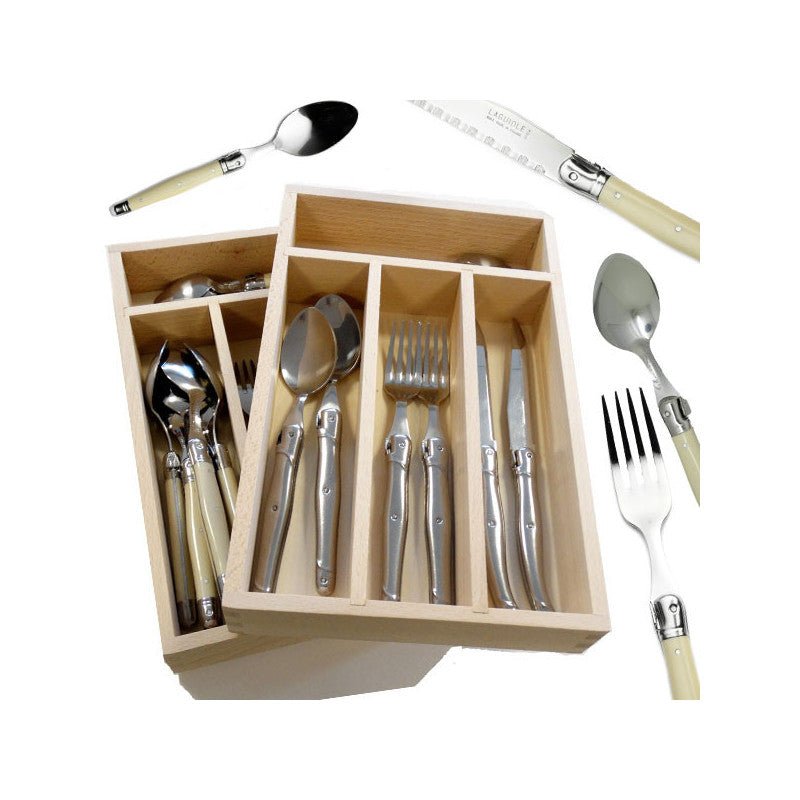 Laguiole Ivory 24 dele Bestiksæt til 6 personer - Luxware DK