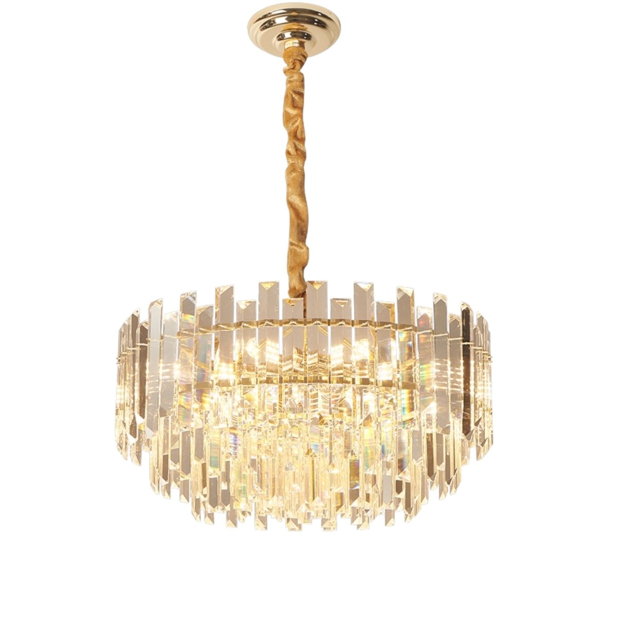 Luxware Celestia Gold Krystallysekrone Ø60 x 30cm. - Luxware DK