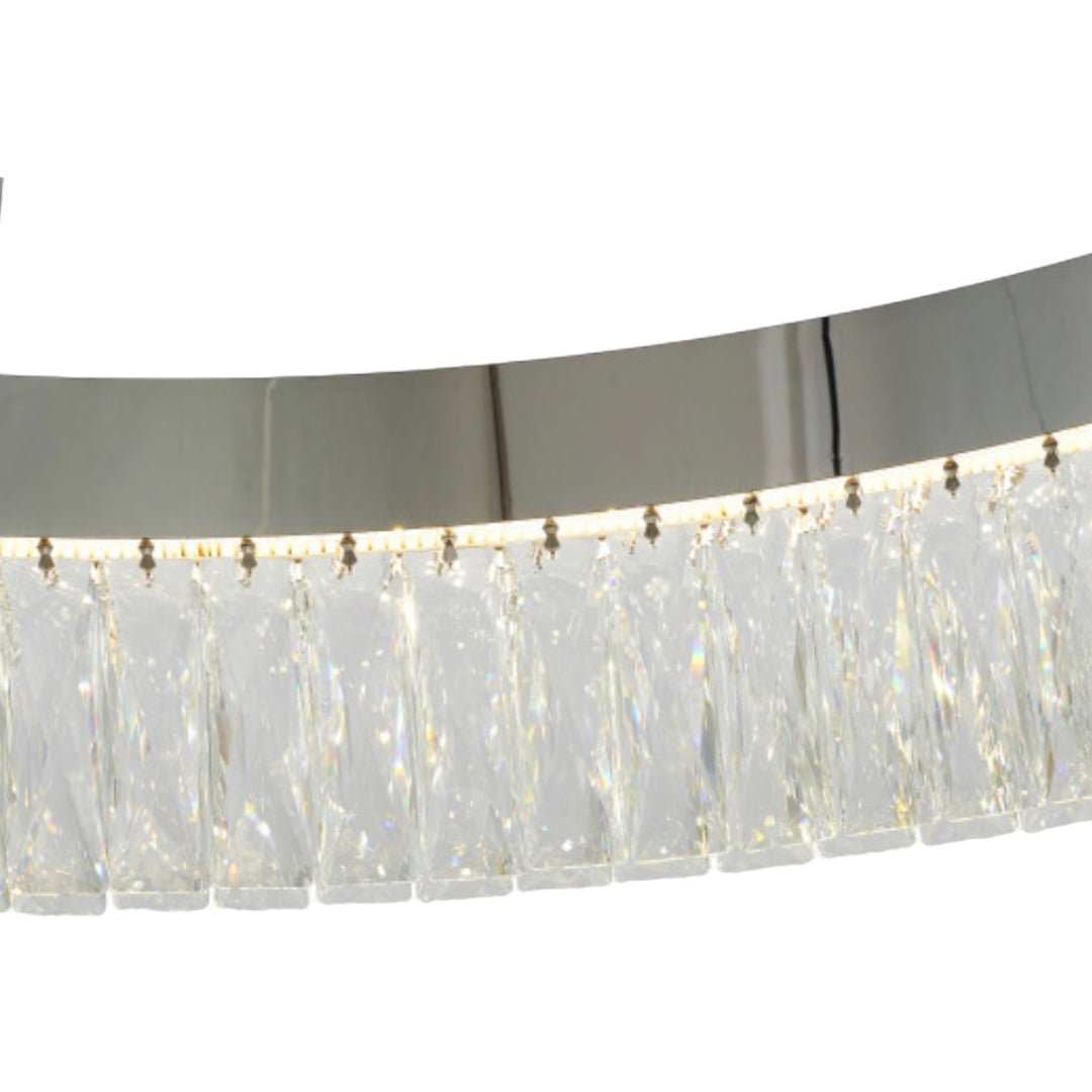 Luxware Halo Chrome krystallysekrone Ø60 cm - Luxware DK