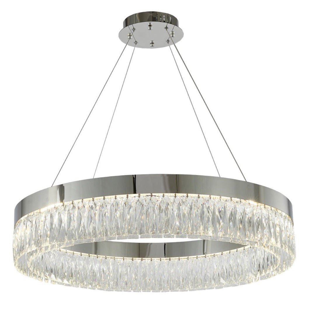 Luxware Halo Chrome krystallysekrone Ø60 cm - Luxware DK