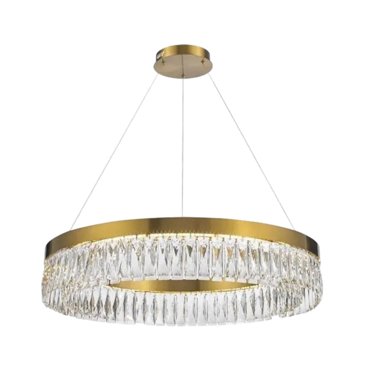 Luxware Halo Gold Krystallysekrone Ø60 cm. - Luxware DK