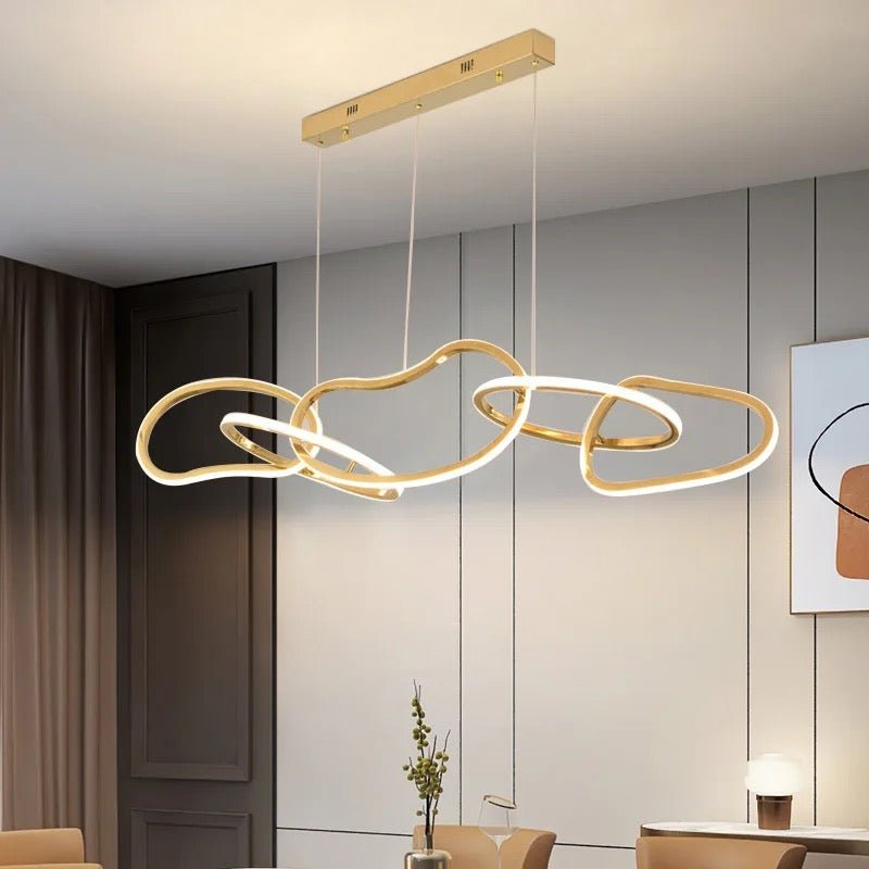 Luxware Infinita 5 rings LED Lysekrone 120 cm - Luxware DK