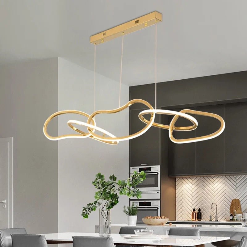 Luxware Infinita 5 rings LED Lysekrone 120 cm - Luxware DK