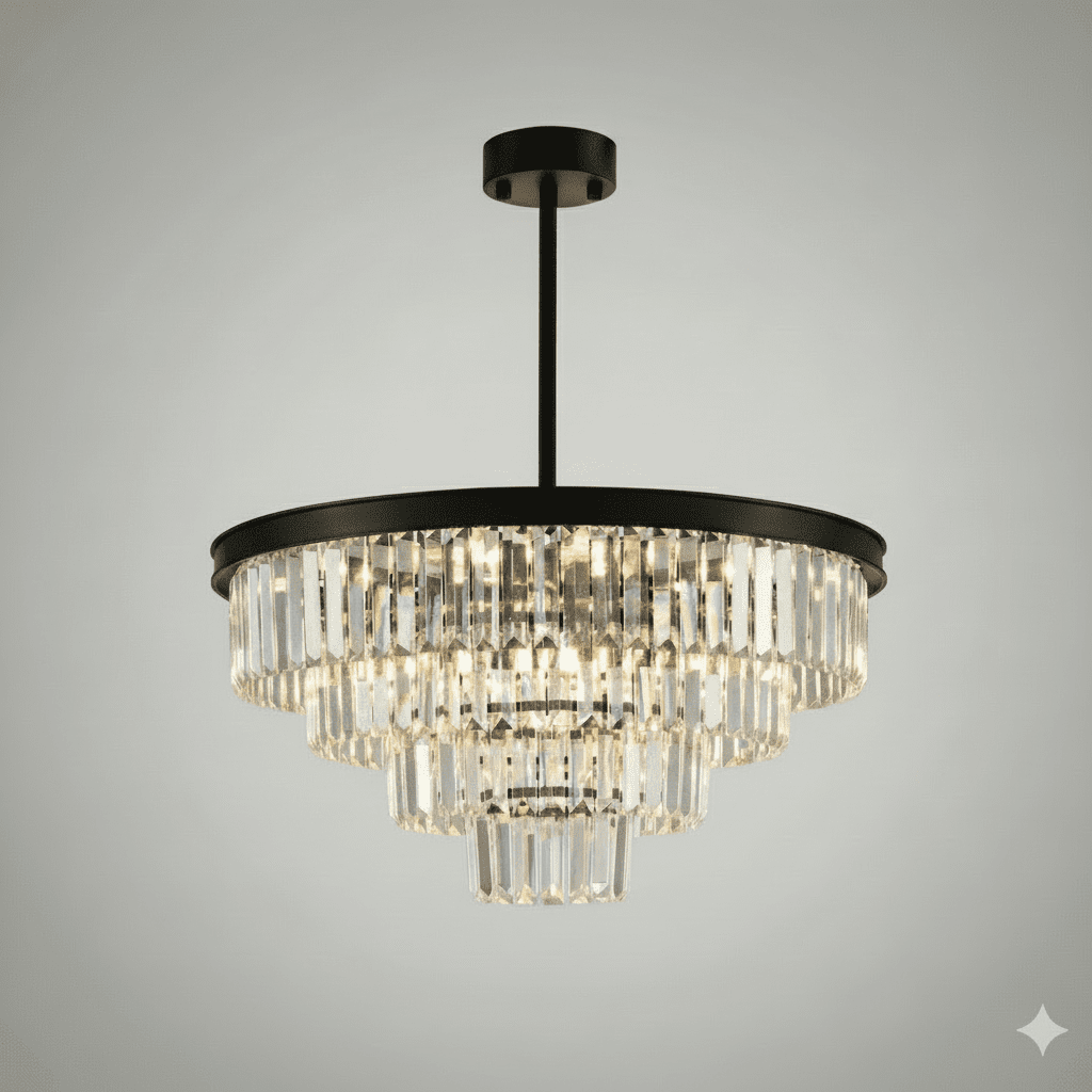 Lysekrone i krystal - Polaris - Luxware DK