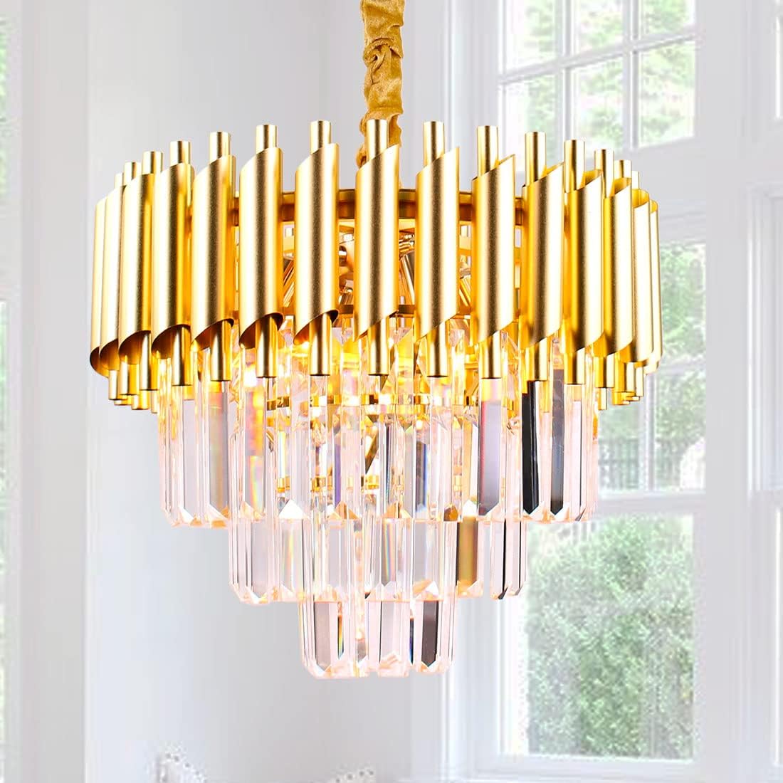 Lysekrone Luxware Caesar Guld Ø40 cm - Luxware DK