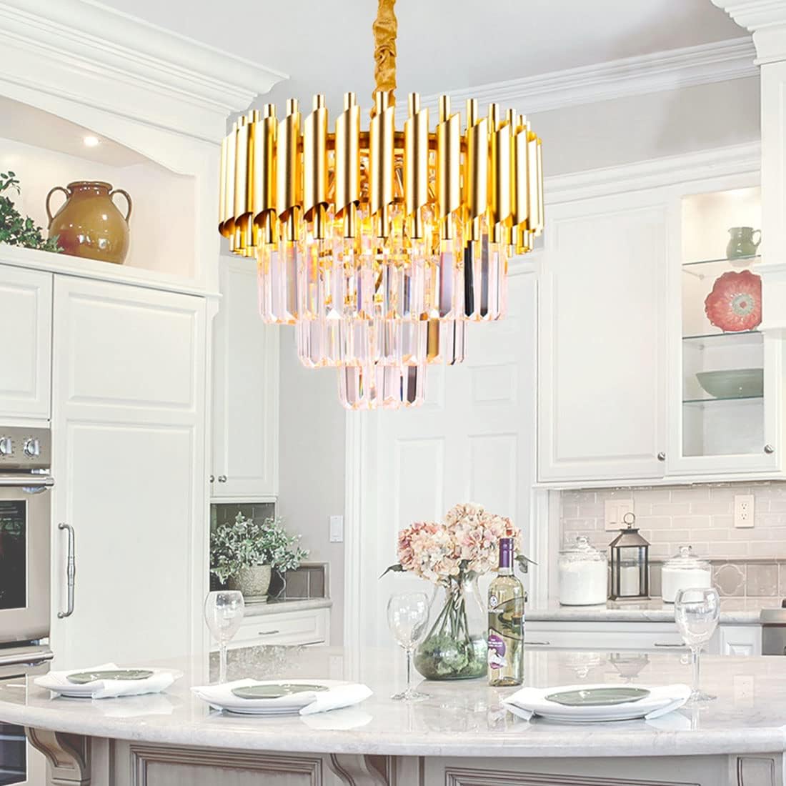 Lysekrone Luxware Caesar Guld Ø40 cm - Luxware DK