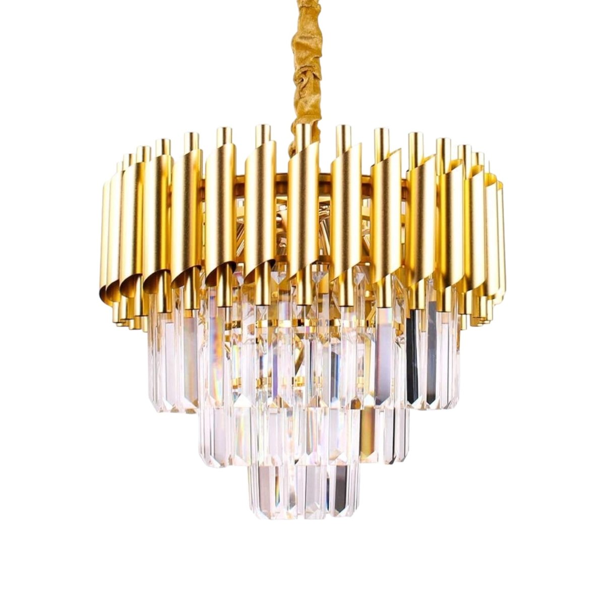 Lysekrone Luxware Caesar Guld Ø40 cm - Luxware DK