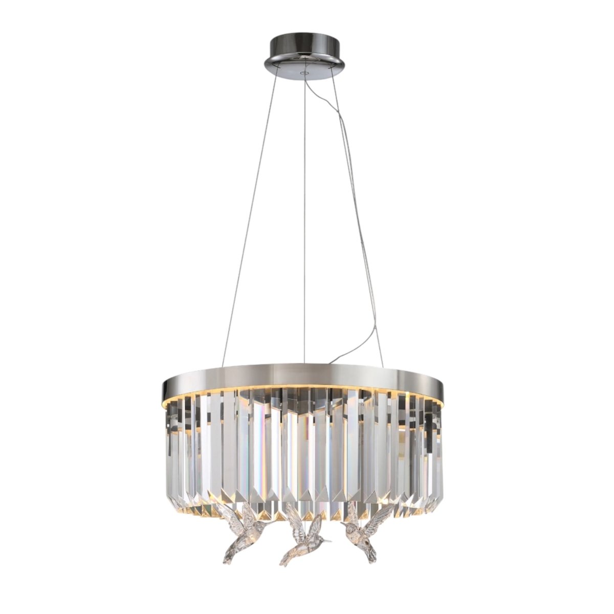 Lysekrones Asfura i chrome Q60cm. - Luxware DK