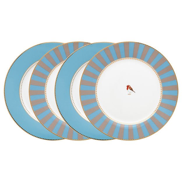 Pip Studio Love Birds tallerken 21 cm 4 stk. - Luxware DK