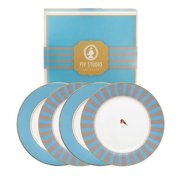 Pip Studio Love Birds tallerken 21 cm 4 stk. - Luxware DK