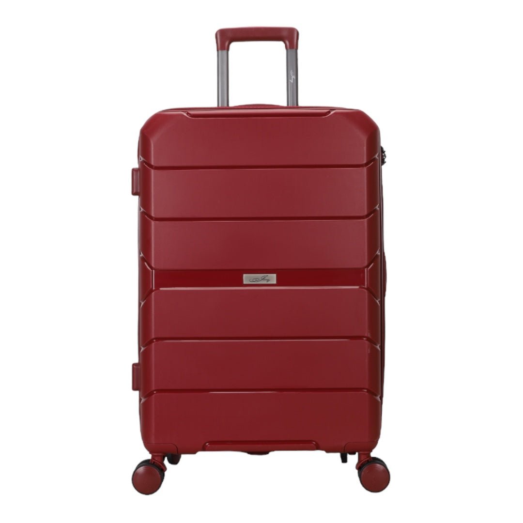 Stor Kuffert.70x50x30 cm op til 28 kg i Bordeauxrød - Luxware DK