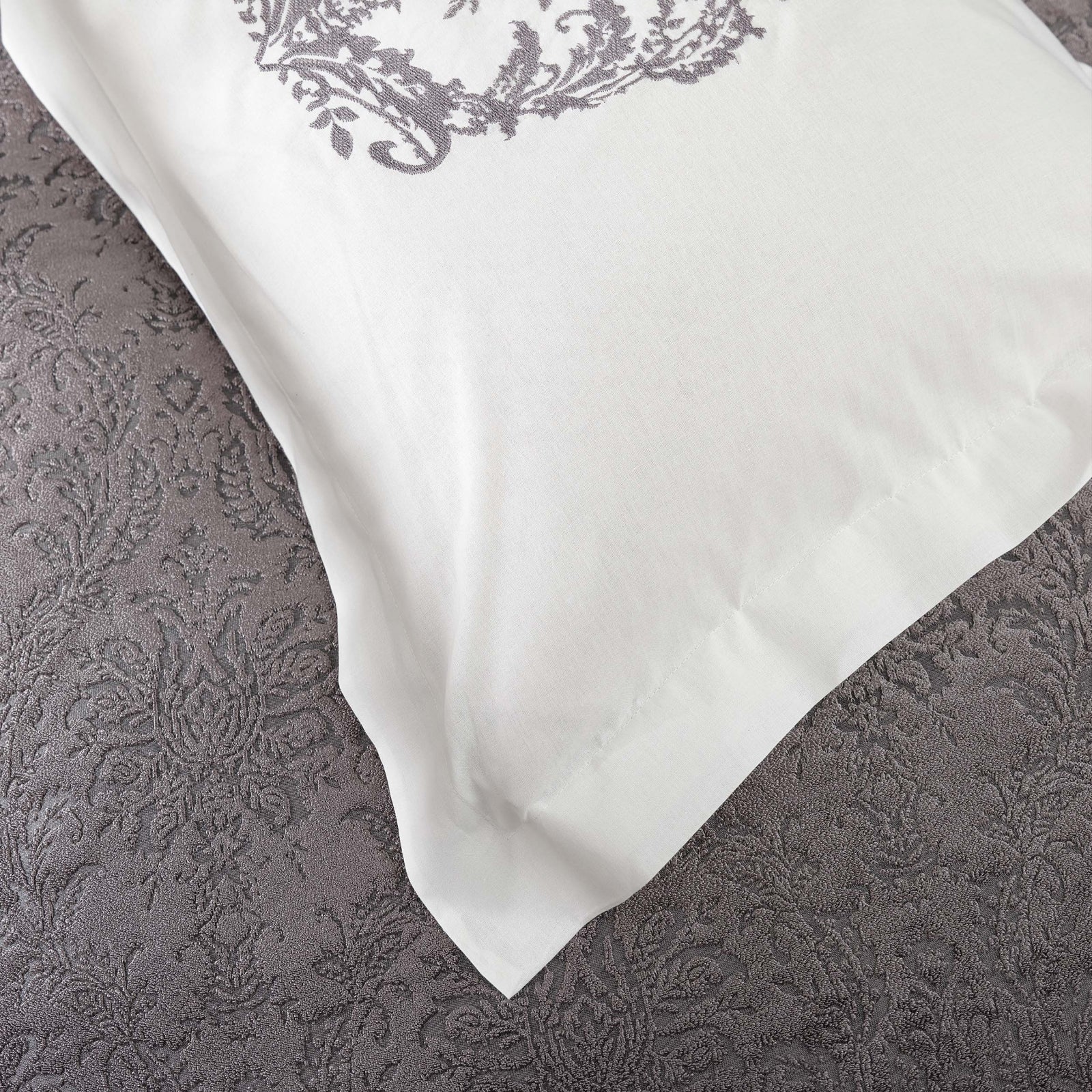 Karaca Home Benjamin Grå 10 dele dobbelt sengesæt - luxware-dk.myshopify.com