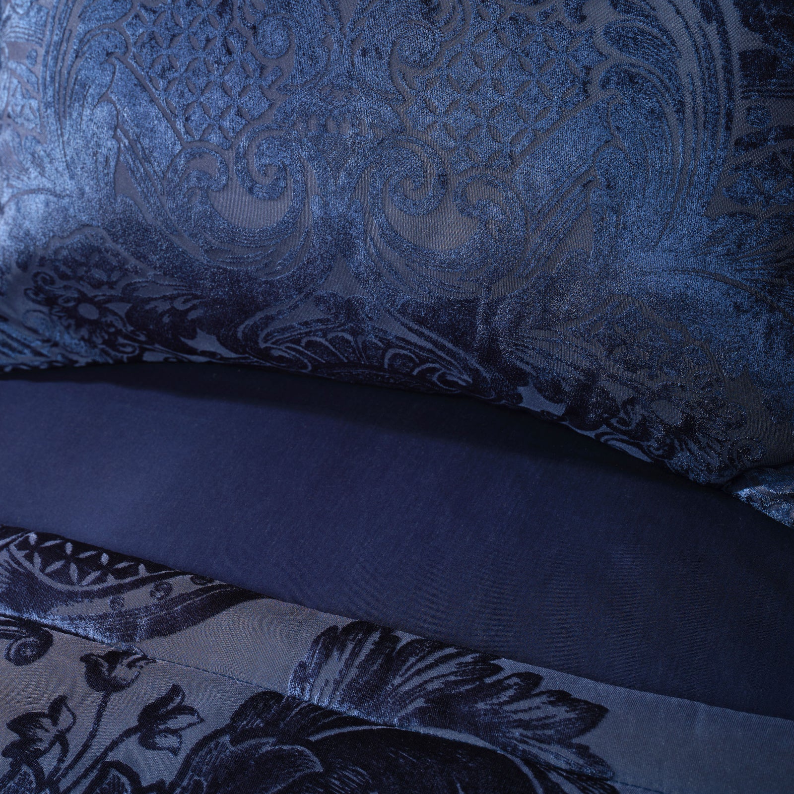Karaca Home Valeria Best Navy Blue 8 dele Dobbelt sengesæt - luxware-dk.myshopify.com