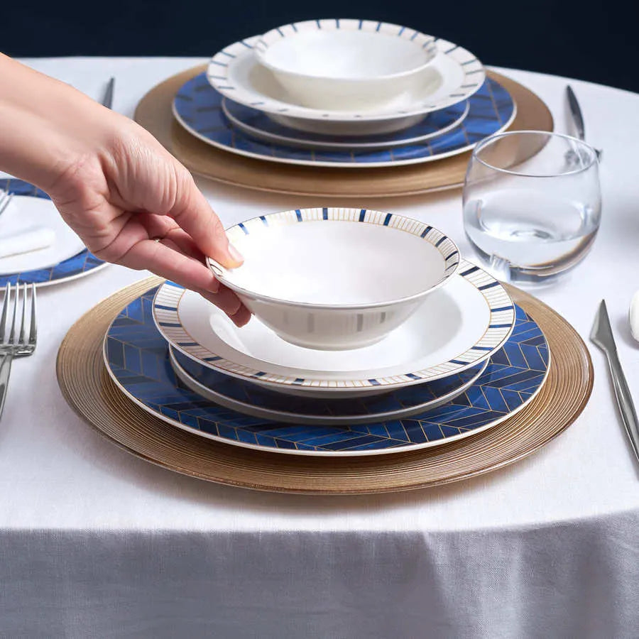 Tallerkensæt 24 dele til 6 personer Karaca Safir - luxware-dk.myshopify.com
