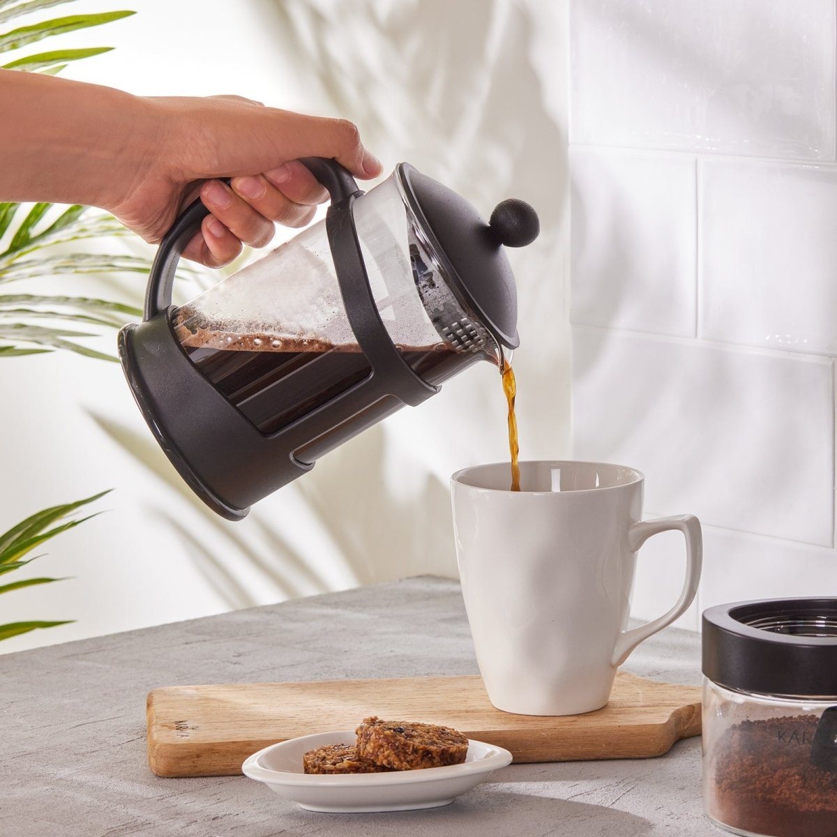 Cookplus Coffee Bean Sort Stempelkande 800 Ml - Luxware DK