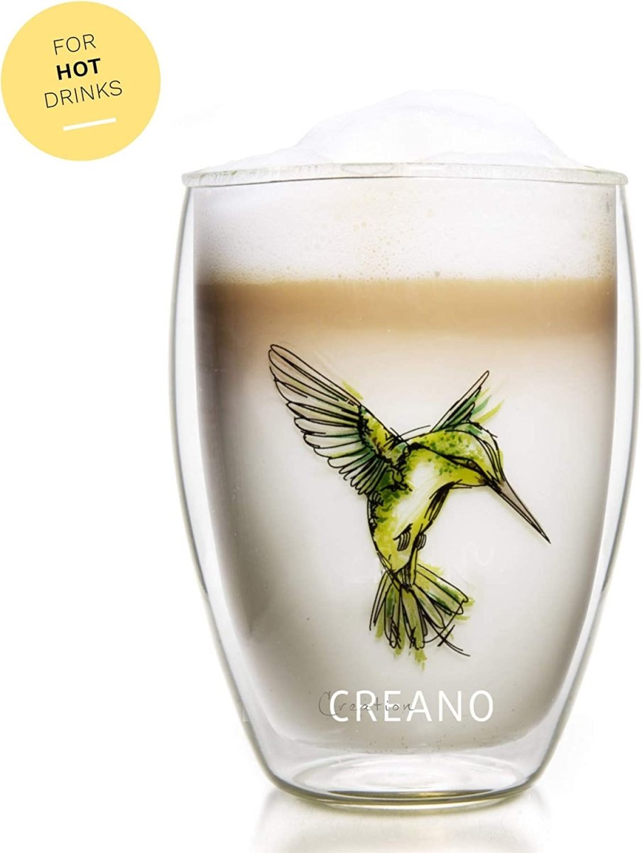 Creano Dobbeltlaget thermos glass 1x Green "Hummi" | 250ml - Luxware DK