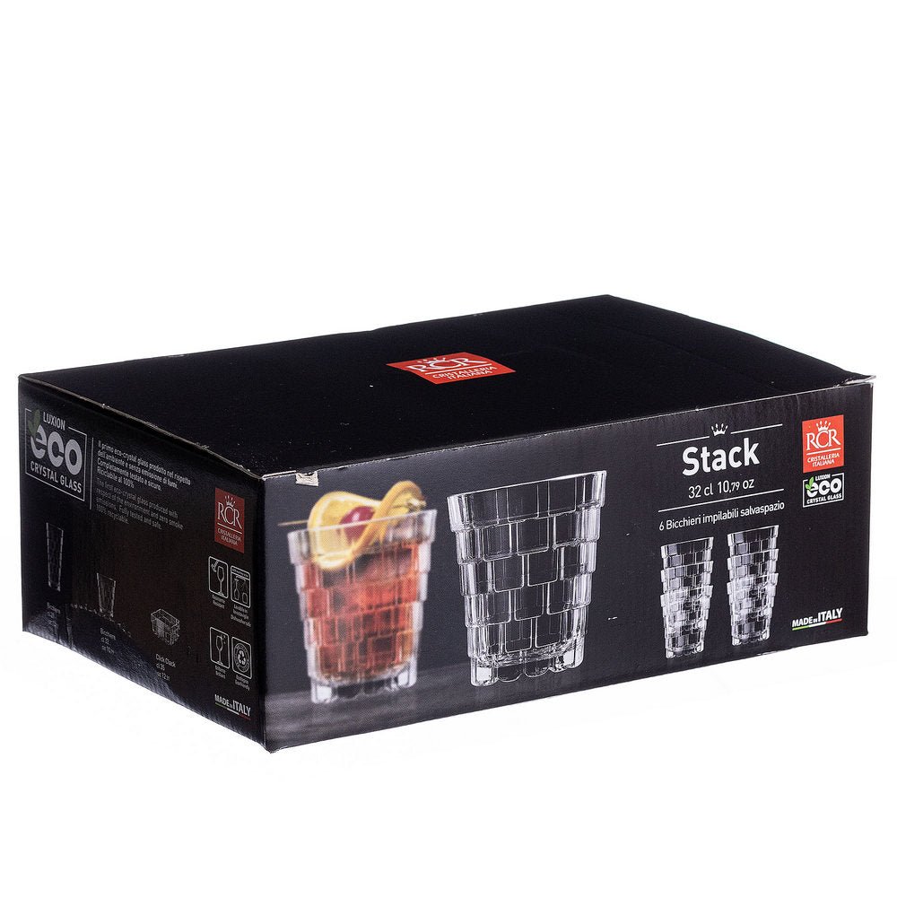 Drikkeglas RCR Stack 6 stk. - Luxware DK