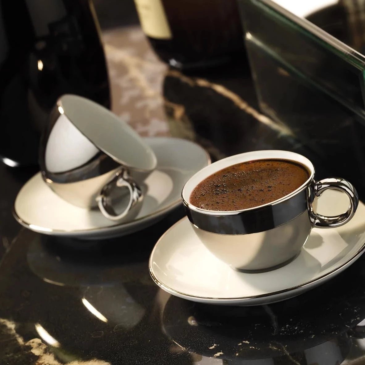 Espressokopper 90 ML. Zeugma 4 dele til 2 personer - Luxware DK