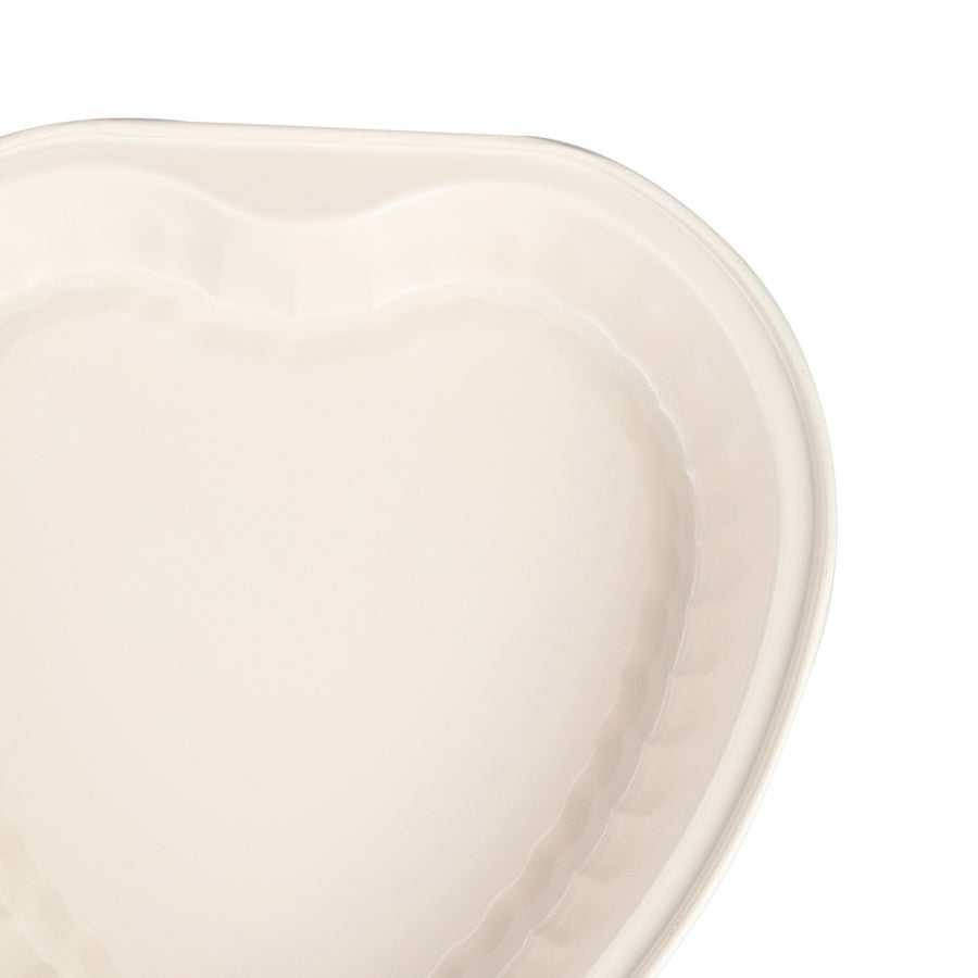 Hjertekageform Lexa Cream 26 cm - luxware-dk.myshopify.com