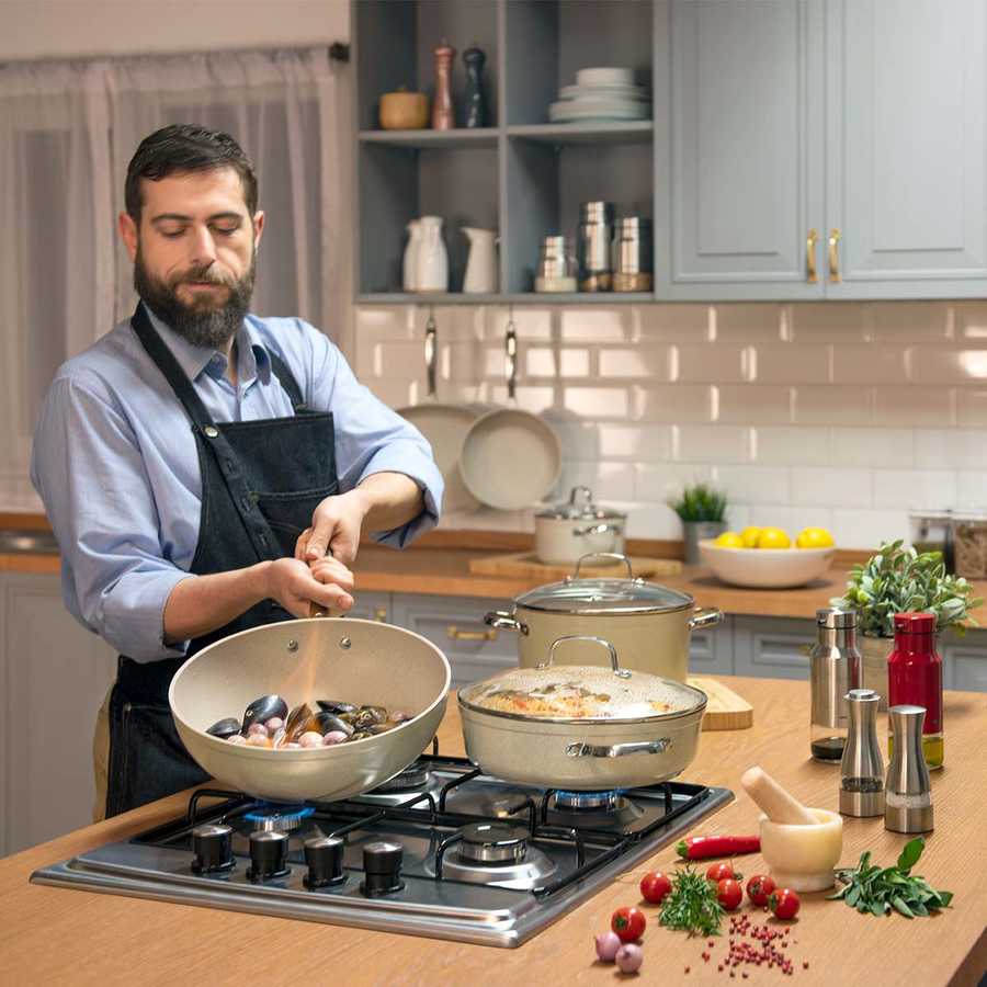 Induktionsgrillpande Korkmaz Granita 35x25 cm - Luxware DK