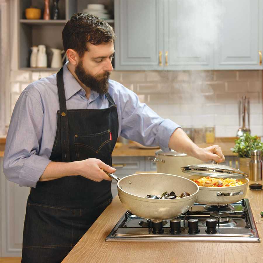 Induktionsgrillpande Korkmaz Granita 35x25 cm - Luxware DK