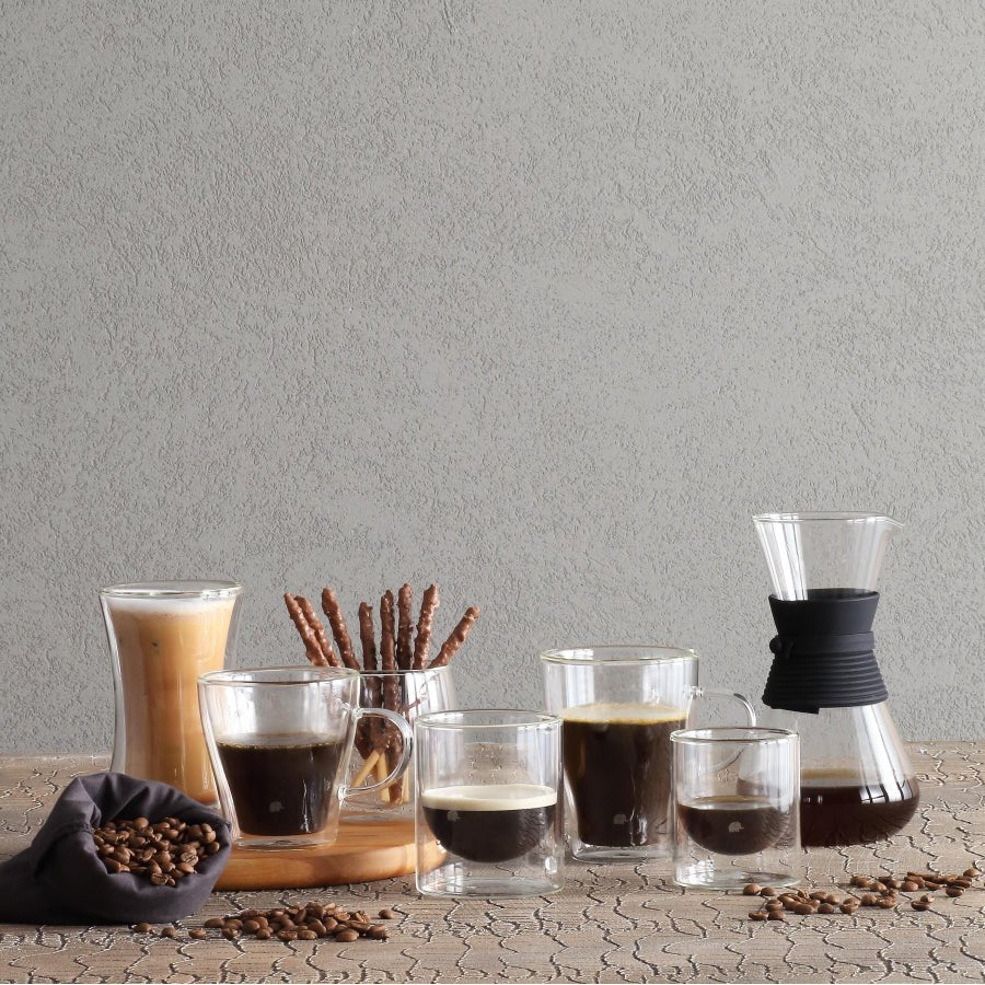 Kaffekopper/tekopper Double Wall 2 - Handled Tumbler 150 ml - Luxware DK