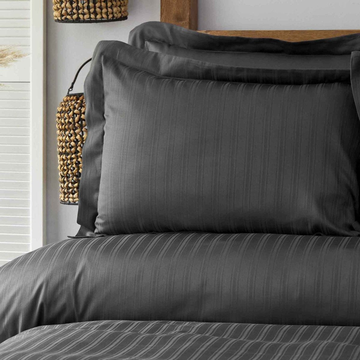 Karaca Home Charm Bold Antracit 3 dele Enkelt Sengesæt - Luxware DK