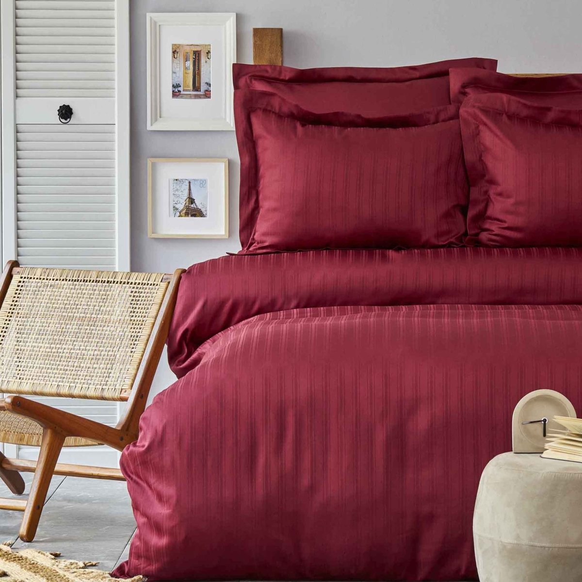 Karaca Home Charm Bold Rød 3 dele Enkelt Sengesæt - Luxware DK