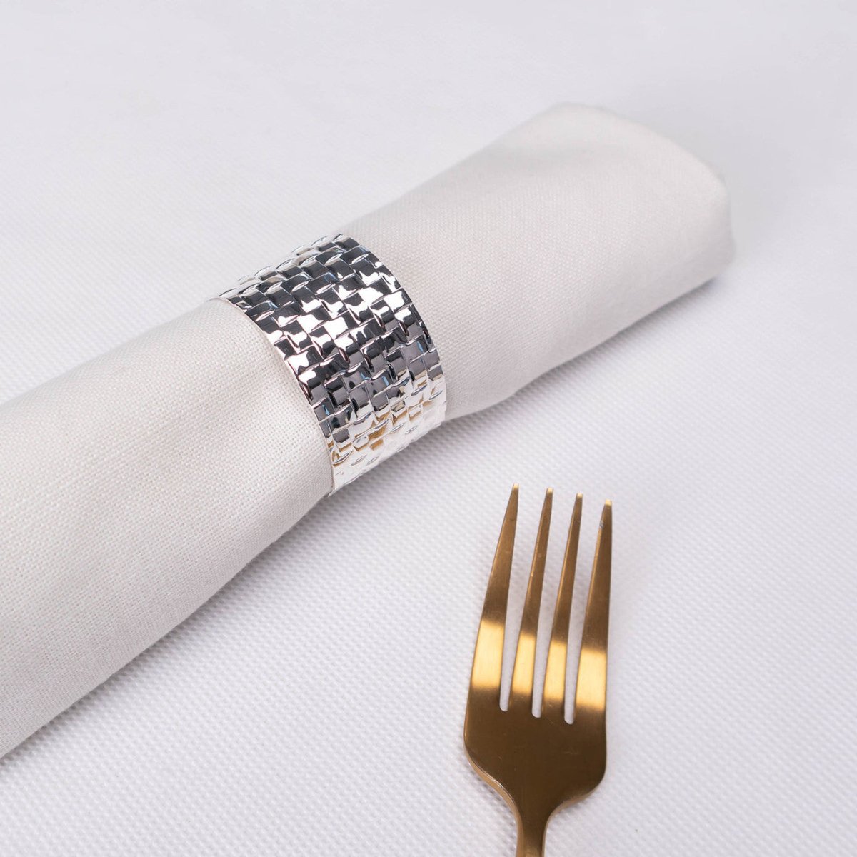 Karaca Home Marcello 2 - Pak Sølv Servietring - Luxware DK