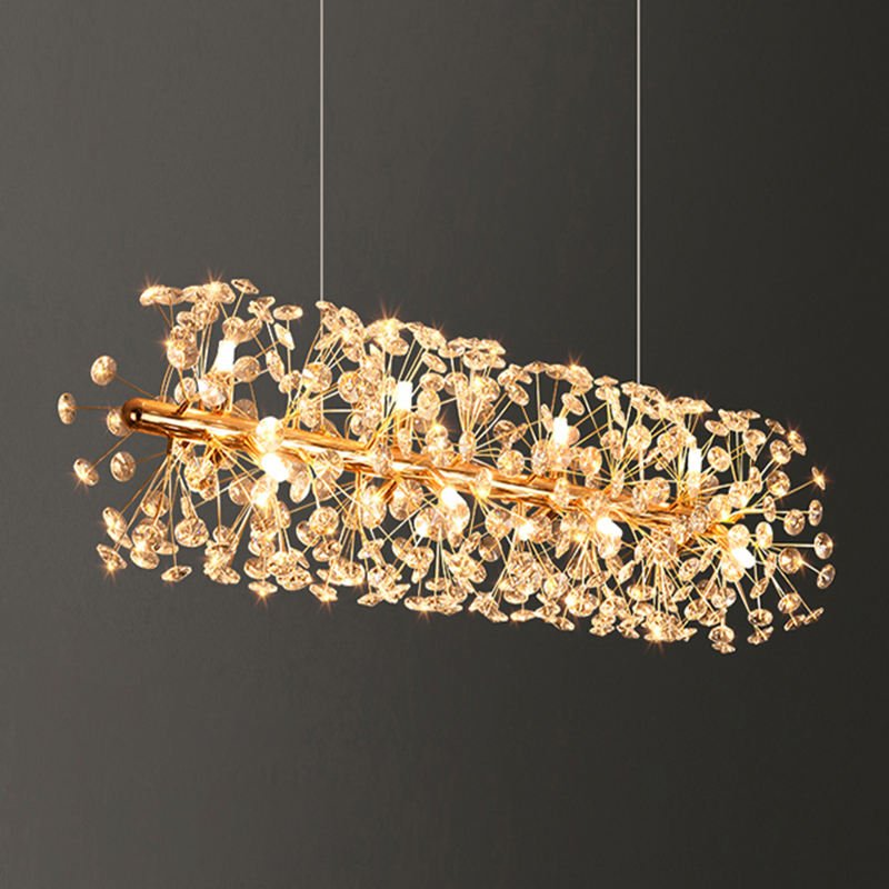 Krystal lysekrone Luxware Supernova Gold 90 x 30Ø cm. - Luxware DK