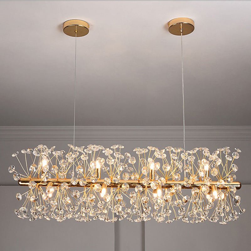 Krystal lysekrone Luxware Supernova Gold 90 x 30Ø cm. - Luxware DK