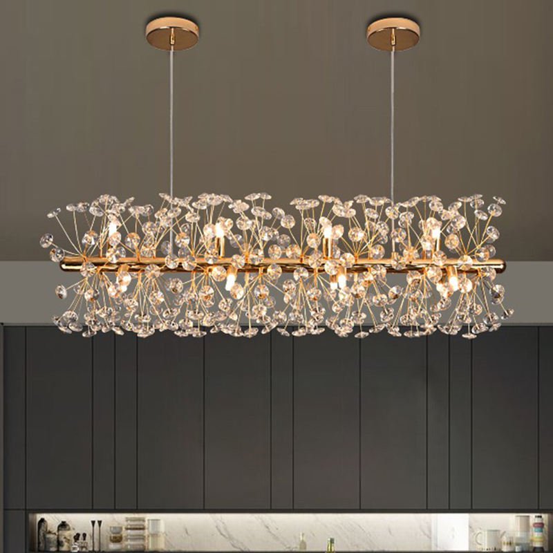 Krystal lysekrone Luxware Supernova Gold 90 x 30Ø cm. - Luxware DK