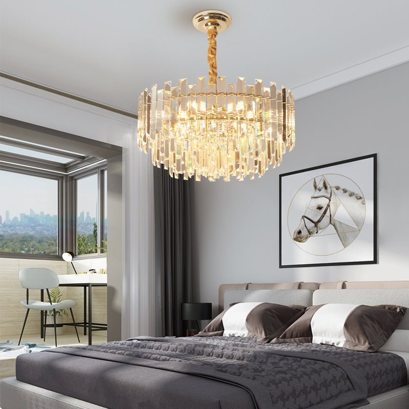 Luxware Celestia Gold Krystallysekrone Ø60 x 30cm. - Luxware DK