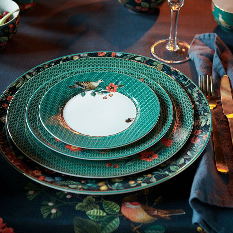 Pip Studio Plate Winter Wonderland Dove Green 17cm - Luxware DK