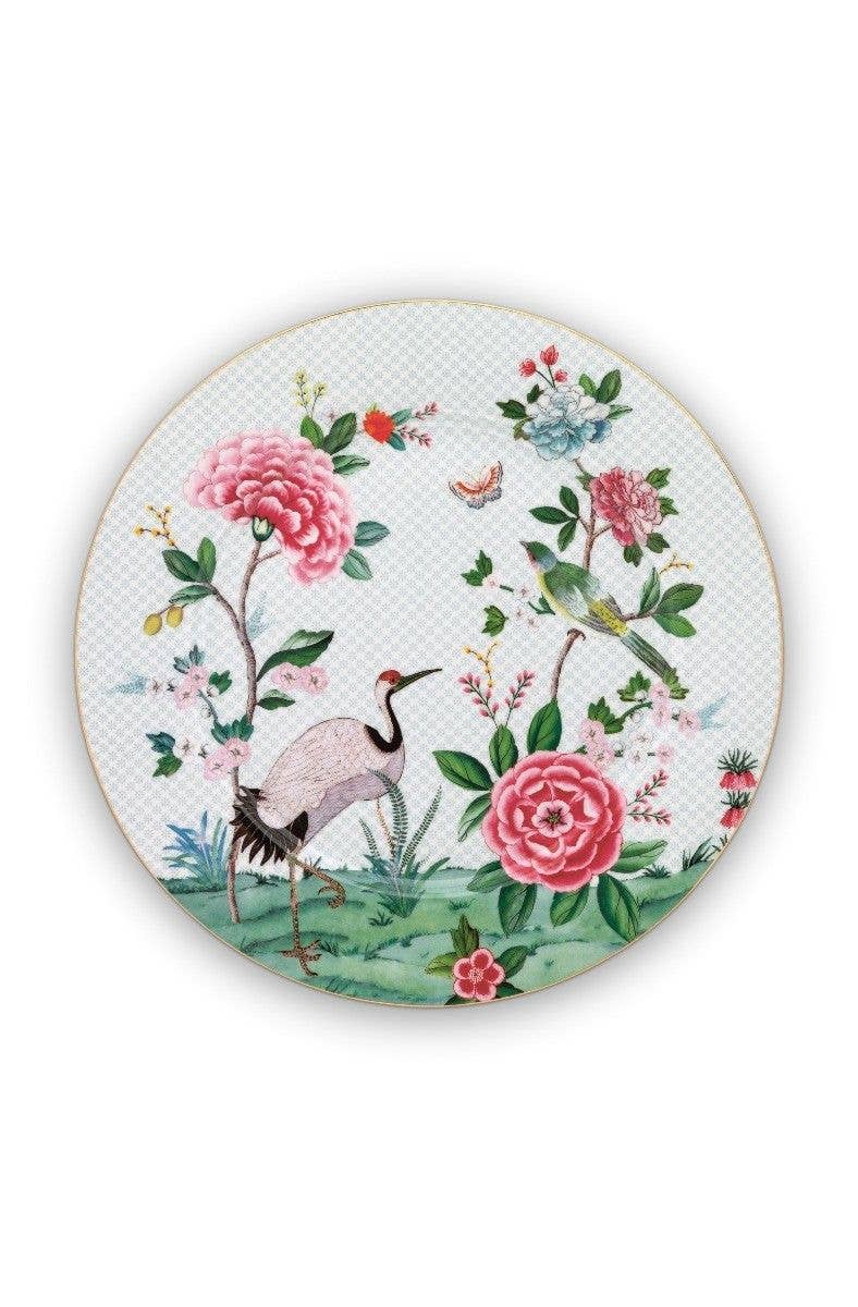 Pip studio Tallerken Blushing Birds White 32cm - Luxware DK