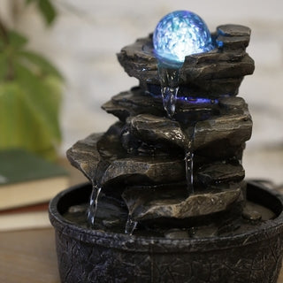 indendørs fontæne med LED-lys polyresin - luxware-dk.myshopify.com