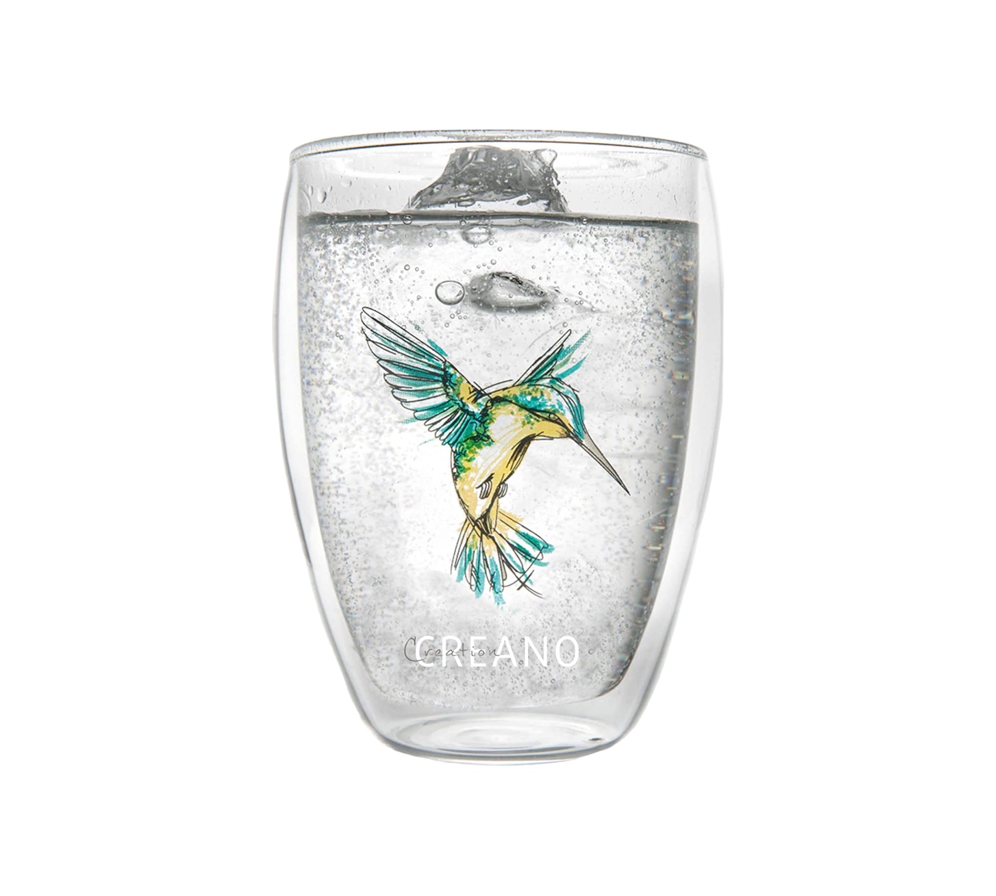 Creano Dobbeltlaget thermos glass 1x Green "Hummi" | 250ml
