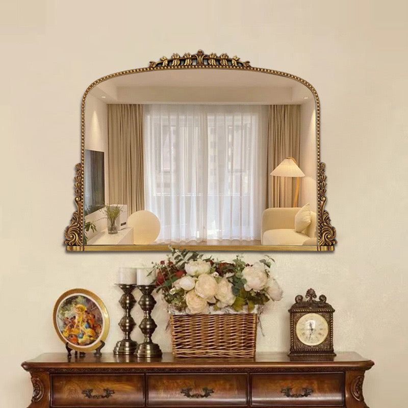 Mirror with antique gold color size 90x65cm