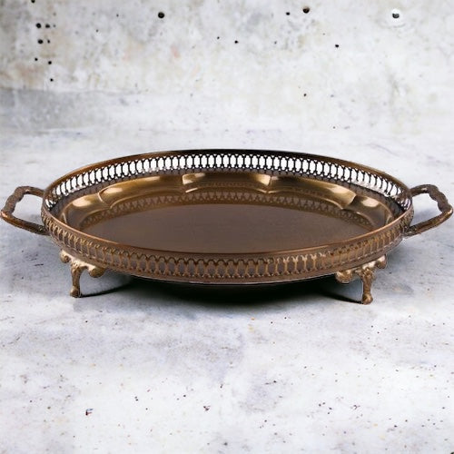 Winterbach bronzefarvet ovalt serveringsfad