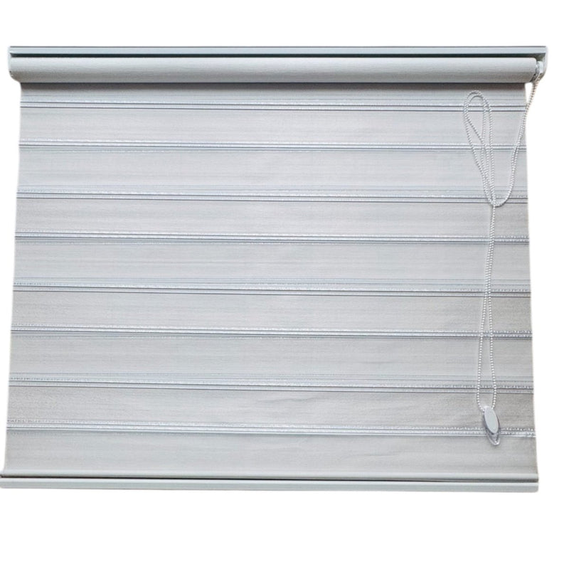 Dobbelt rullegardin i Creme fine eller sølv, bredde 200 Længde: 200 cm