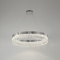 Halo Chrome Krystal Lysekrone Ø60 cm