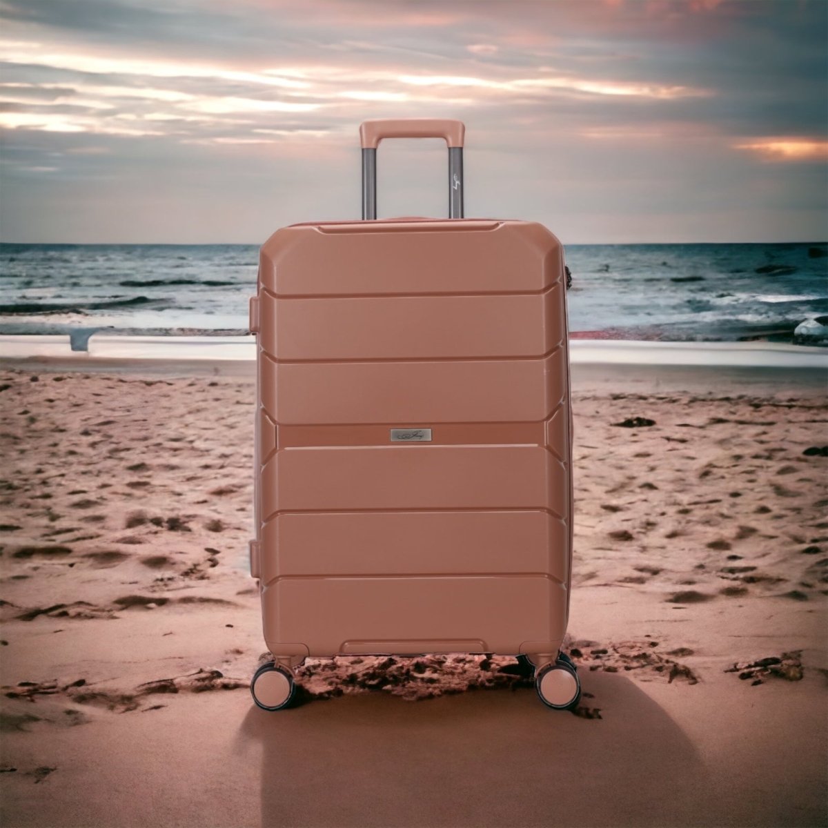 Kabinekuffert. XS. 44x30x18cm i Rosegold - Luxware DK