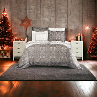 Karaca Home Vanessa Petrol 9 Dele Dobbelt sengesæt