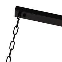 Crystal chandelier Luxware Polaris Black garland with clear crystal in 96x27 cm.