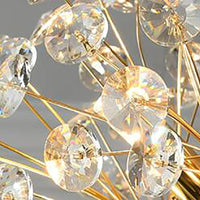 Crystal chandelier Luxware Supernova Gold Ø60 cm. 